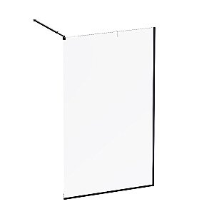 Душевое ограждение AM.PM Func W84WI 120 W84WI-120-F1-BTE стекло прозрачное/профиль черный купить в интернет-магазине Sanbest