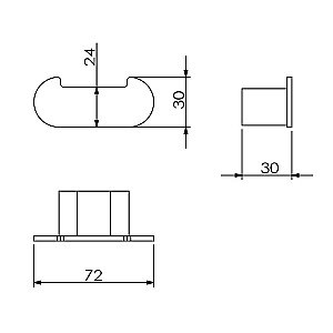 Крючок Langberger Lugano 24032A купить в интернет-магазине сантехники Sanbest