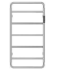 Полотенцесушитель электрический WONZON & WOGHAND WISMAR, Брашированный никель (WW-AL202-BR) купить в интернет-магазине сантехники Sanbest