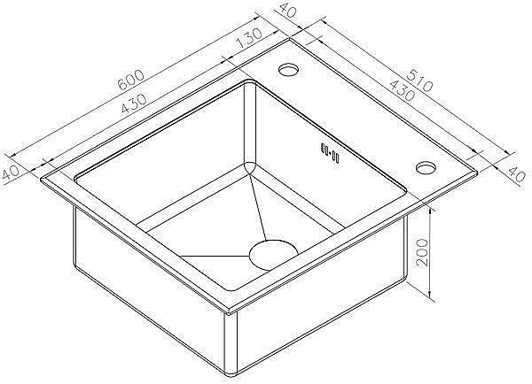 Мойка для кухни ZORG Inox Glass GL-6051-BLACK-BRONZE купить в интернет-магазине сантехники Sanbest