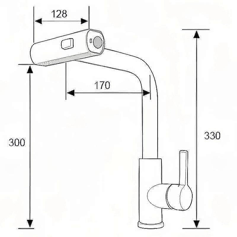 Смеситель для кухни Boch Mann Sophia BM10432 черный матовый купить в интернет-магазине сантехники Sanbest
