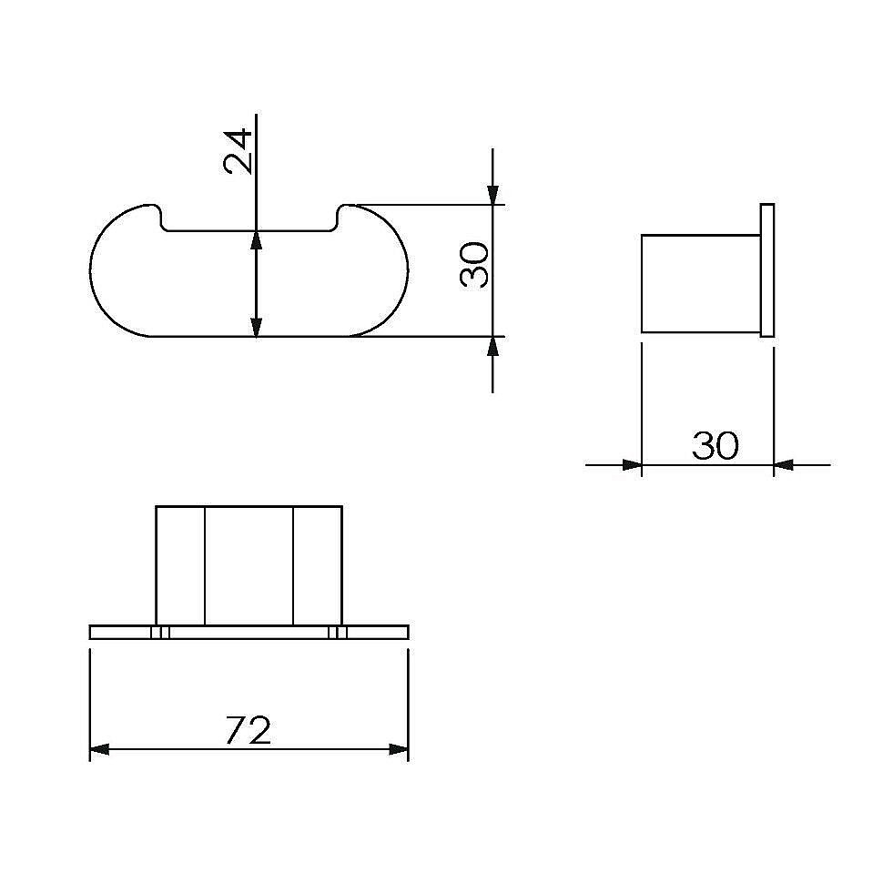 Крючок Langberger Lugano 24032A купить в интернет-магазине сантехники Sanbest