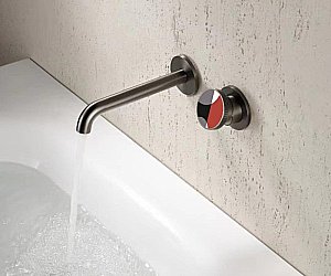 Смеситель для раковины Bronze de Luxe OMG! 9007GM-R графит/красный купить в интернет-магазине сантехники Sanbest