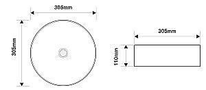 Раковина Oliveeka Bowl 30 9514A белая купить в интернет-магазине Sanbest