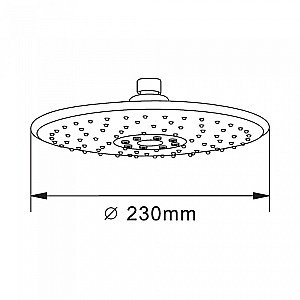 Верхний душ Orange S05TS хром купить в интернет-магазине сантехники Sanbest