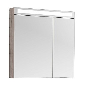 Шкаф зеркальный Dreja Max 80 дуб кантри купить в интернет-магазине сантехники Sanbest