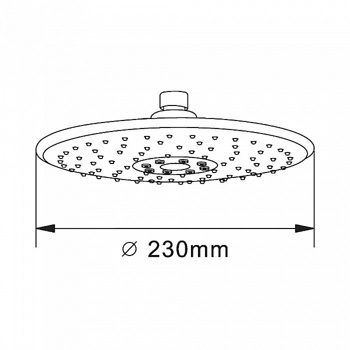 Верхний душ Orange S05TS хром купить в интернет-магазине сантехники Sanbest