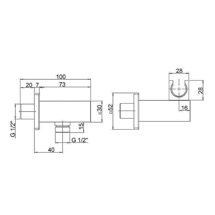 Подключение для шланга PAINI 50PZ480QQ черный матовый купить в интернет-магазине сантехники Sanbest