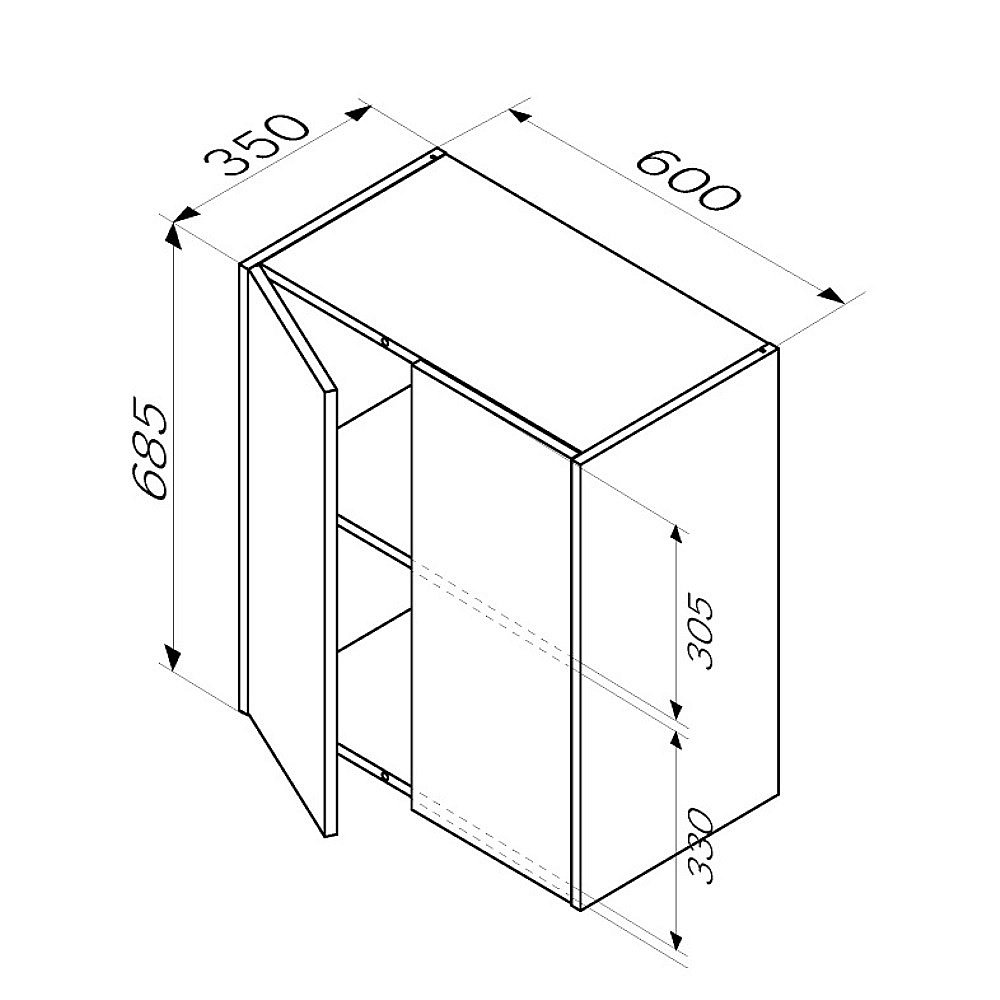 Шкаф AM.PM Func M8FCH0602WG 60 белый для ванной в интернет-магазине сантехники Sanbest