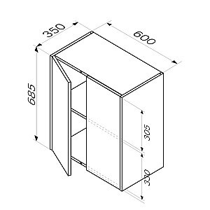 Шкаф AM.PM Func M8FCH0602WG 60 белый для ванной в интернет-магазине сантехники Sanbest