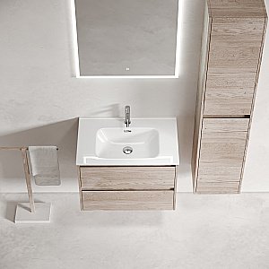 Тумба с раковиной Sancos Libra 70 LB70EG дуб галифакс натуральный для ванной в интернет-магазине Sanbest