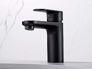 Набор смесителей Aquatek НИКА Set 3 в 1 (AQ1810MB+AQ1840MB+AQ2017MB) черный матовый купить в интернет-магазине сантехники Sanbest