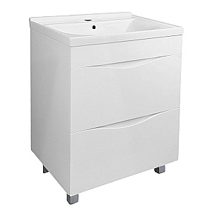 Тумба с раковиной Loranto Santorini 60 CS00105567 белая для ванной в интернет-магазине Sanbest
