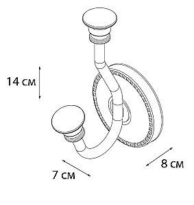 Крючок FIXSEN ADELE FX-55005 купить в интернет-магазине сантехники Sanbest