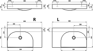 Раковина Ravak Lite XJX1380001 белый купить в интернет-магазине Sanbest