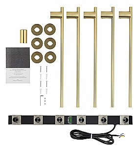 Полотенцесушитель электрический встраиваемый WONZON & WOGHAND DORTMUND, Брашированное золото (WW-A365-BG) купить в интернет-магазине сантехники Sanbest