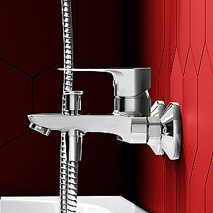 Набор смесителей с душевой колонной Dorff Prime D4094036 хром купить в интернет-магазине сантехники Sanbest