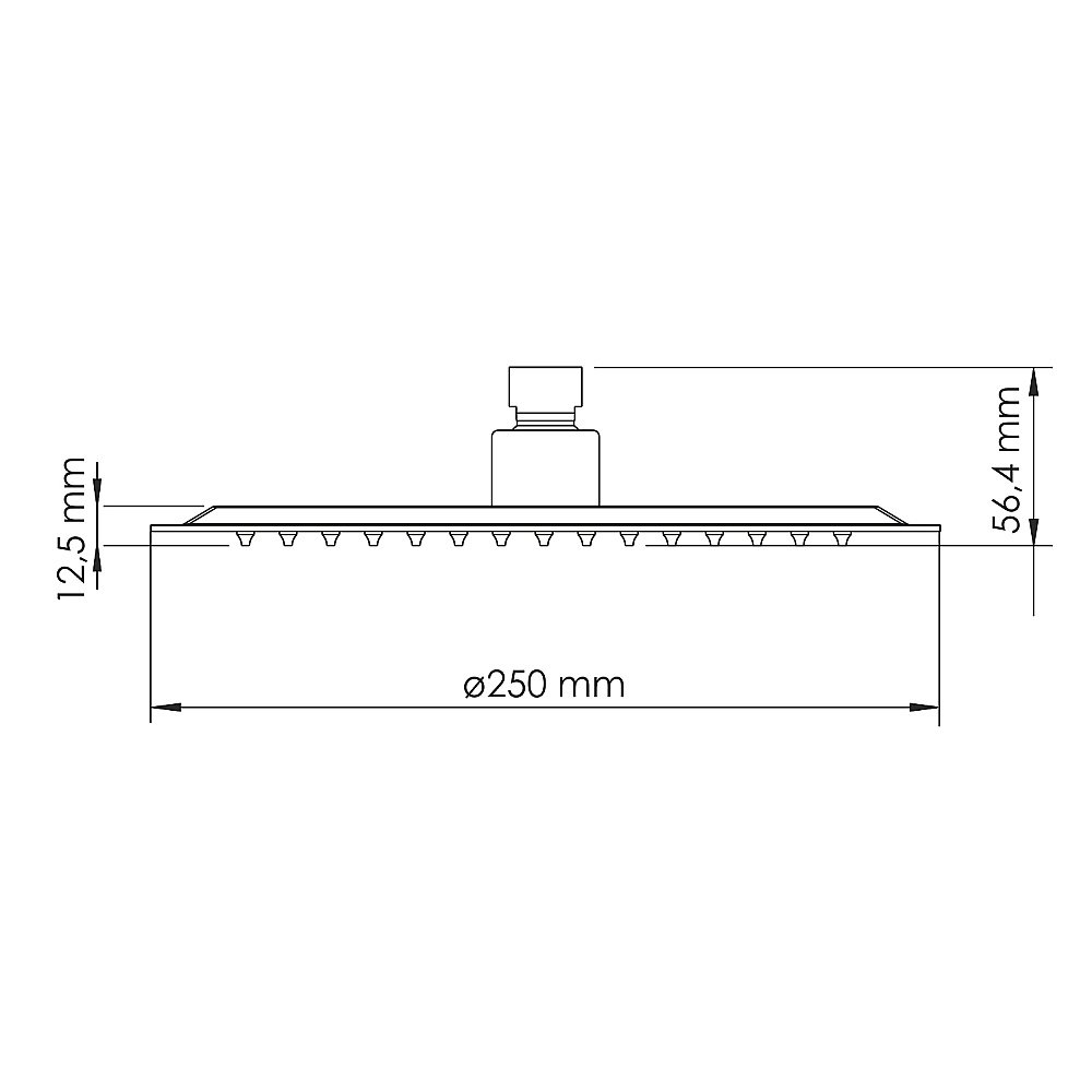 Верхний душ WasserKraft Asphe A329 розовое золото купить в интернет-магазине сантехники Sanbest