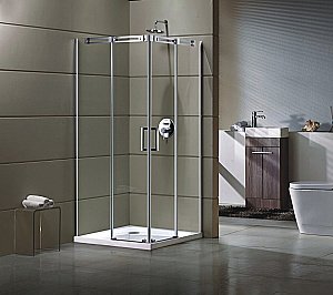Душевой уголок Grossman Galaxy GR-3120 120x80 стекло прозрачное/профиль хром купить в интернет-магазине Sanbest