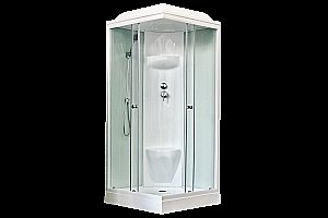Душевая кабина Royal Bath RB80HP6-WT 80x80 профиль белый/стекло прозрачное купить в интернет-магазине Sanbest