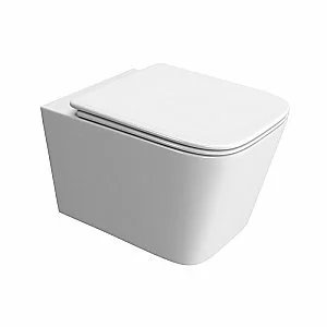 Унитаз подвесной BelBagno DUE-TOR BB5171CH-TOR/SC белый, с крышкой микролифт, безободковый, слив-торнадо купить в интернет-магазине Sanbest