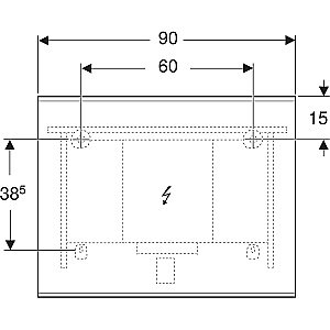 Зеркало с подсветкой Geberit Option Plus 502.783.00.1 в ванную от интернет-магазине сантехники Sanbest