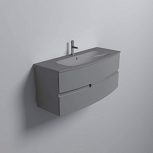 Раковина стеклянная Jacob Delafon Nona EB1886RU-DE4 120 матовая серая купить в интернет-магазине Sanbest