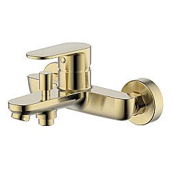 Cмеситель для ванны Aquatek Ника AQ1840BG золото шлифованное купить в интернет-магазине сантехники Sanbest