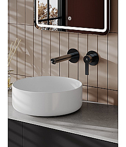 Cмеситель для раковины Agger Easy A3172255 оружейная сталь матовая купить в интернет-магазине сантехники Sanbest