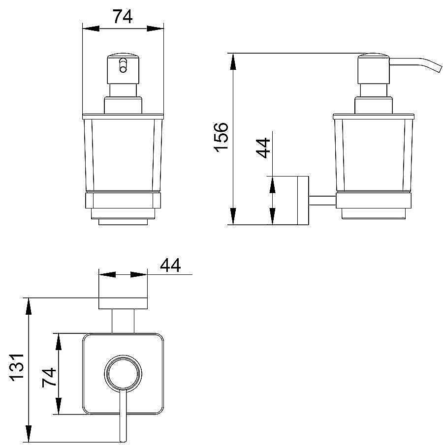 Диспенсер Timo Selene 17039/17 купить в интернет-магазине сантехники Sanbest