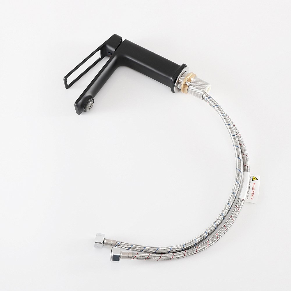 Смеситель для раковины GID Niagara L057BMK черный матовый купить в интернет-магазине сантехники Sanbest