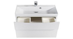 Тумба с раковиной BelBagno MARINO H60-2C-SO-BL-P 120 Bianco Lucido для ванной в интернет-магазине Sanbest