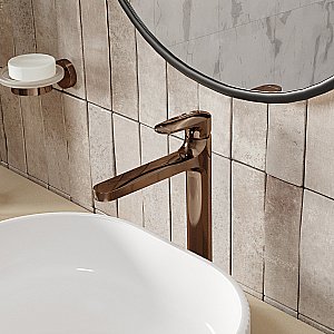 Смеситель для раковины WasserKRAFT Asphe 7700 7703H розовое золото купить в интернет-магазине сантехники Sanbest