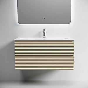 Тумба с раковиной Sancos FOLK FL100CP/CN7013 100 капучино для ванной в интернет-магазине Sanbest