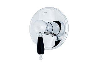 Смеситель для душа Boheme Tradizionale Chromo 265-BLC хром/ручка черная керамика купить в интернет-магазине сантехники Sanbest