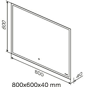 Зеркало AM.PM Spirit 2.0 80 в ванную от интернет-магазине сантехники Sanbest