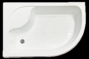 Душевой уголок Royal Bath RB8120BK-C-BL-Practic 120х80 стекло рифленое/профиль черный купить в интернет-магазине Sanbest