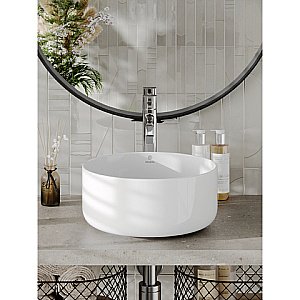 Раковина накладная Orange 35 B07-345B белая купить в интернет-магазине Sanbest