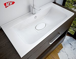 Раковина Эстет BALI silk 100 ФР-00014909 белая матовая купить в интернет-магазине Sanbest