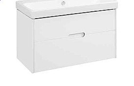 Тумба под раковину Акватон Оливия 90 1A254401OL010 белая матовая купить в интернет-магазине сантехники Sanbest