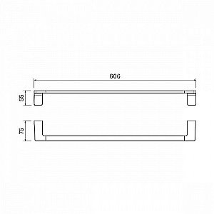 Полотенцедержатель IDDIS Slide SLIBS10i49 купить в интернет-магазине сантехники Sanbest
