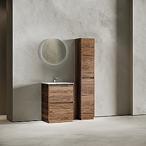 Тумба с раковиной Sancos Libra 60 LB60FECH дуб чарльстон для ванной в интернет-магазине Sanbest