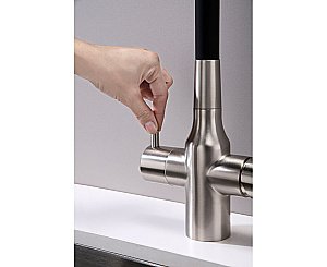 Смеситель для кухни Paulmark Salix Sa213419-BS брашированная сталь купить в интернет-магазине сантехники Sanbest