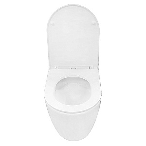 Унитаз напольный Azario Verona AZ-8301 белый, безободковый, с бачком, с крышкой микролифт, слив торнадо купить в интернет-магазине Sanbest