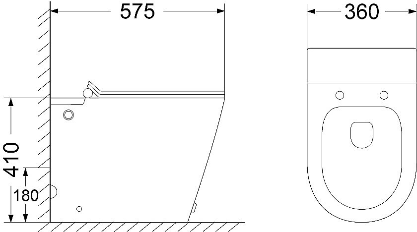 Унитаз приставной CeruttiSpa ARGENTERA Pulse B-380B безободковый, с крышкой микролифт купить в интернет-магазине Sanbest