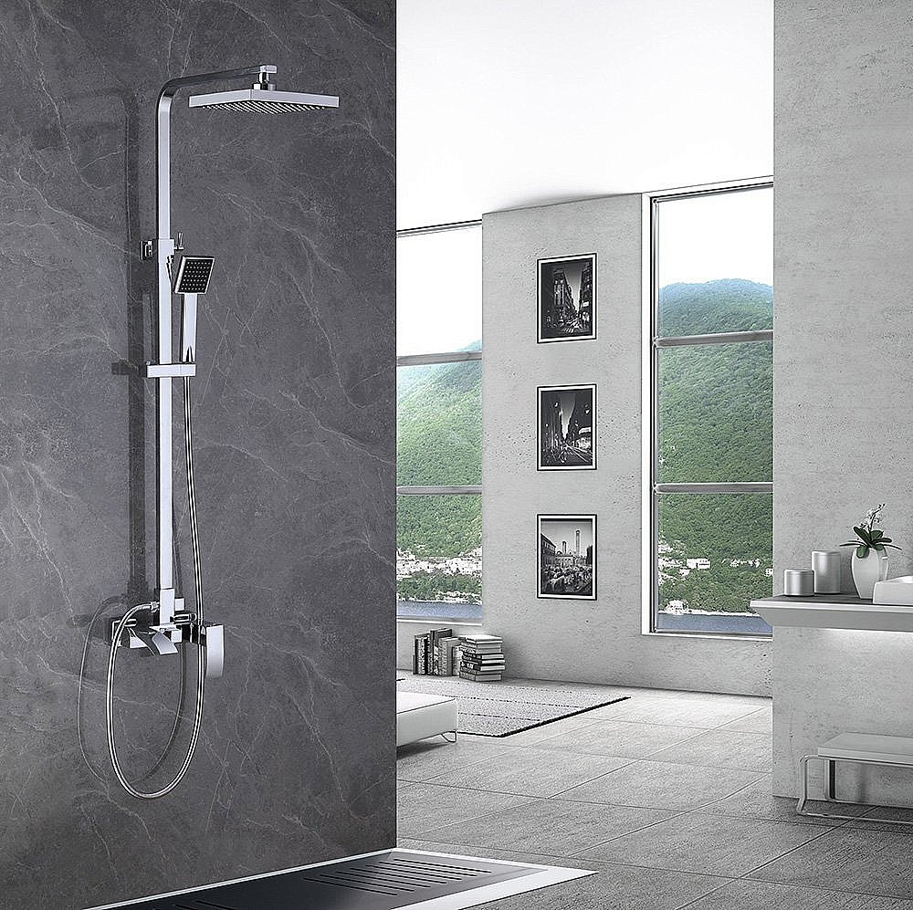 Душевая система ABBER Wasserfall AF8616 хром купить в интернет-магазине сантехники Sanbest