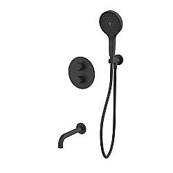 Смеситель для ванны WhiteCross Y YSET10TOPBL черный матовый купить в интернет-магазине сантехники Sanbest