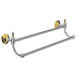 Полотенцедержатель Melana MLN-820002 хром/золото купить в интернет-магазине сантехники Sanbest