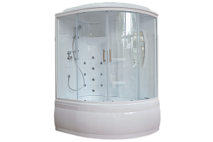 Душевая кабина Royal Bath RB170ALP-T 170x100 профиль белый/стекло прозрачное купить в интернет-магазине Sanbest
