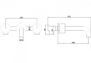 Смеситель для раковины Abber Wasser Kreis AF81122NG никель купить в интернет-магазине сантехники Sanbest